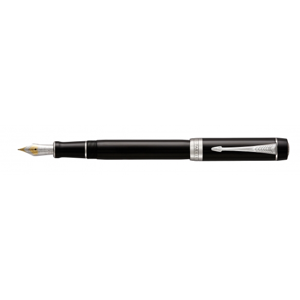 Duofold Classic Black CT Centennial Fountain Pen PARKER - 1