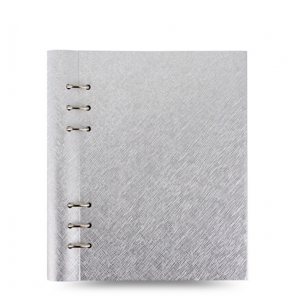 Clipbook Saffiano Metallic A5 silver FILOFAX - 1