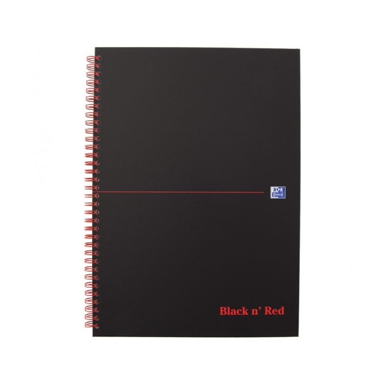 Black n Red Notebook A4 squared OXFORD - 1