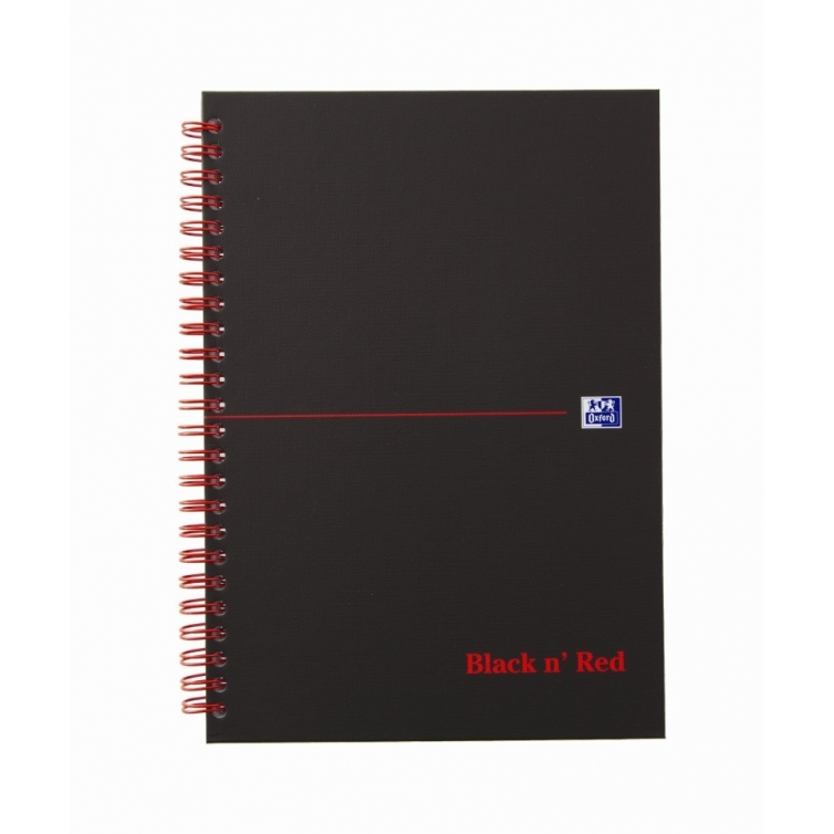 Black n Red Notebook A5 squared OXFORD - 1