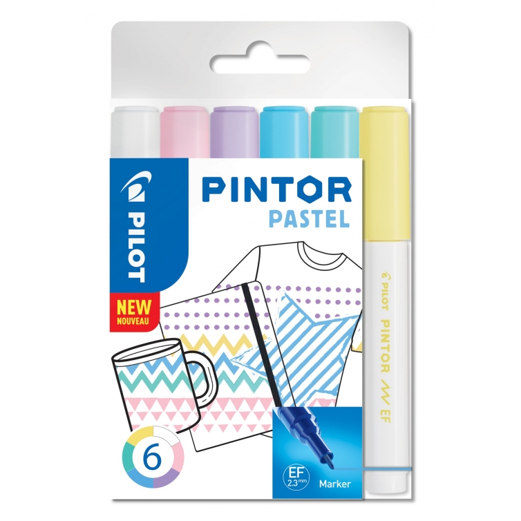 Pintor paint marker Pastel set 6 pcs 2,3 mm PILOT - 1