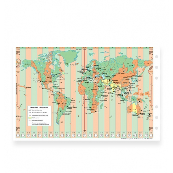 World Map Refill A5 FILOFAX - 3
