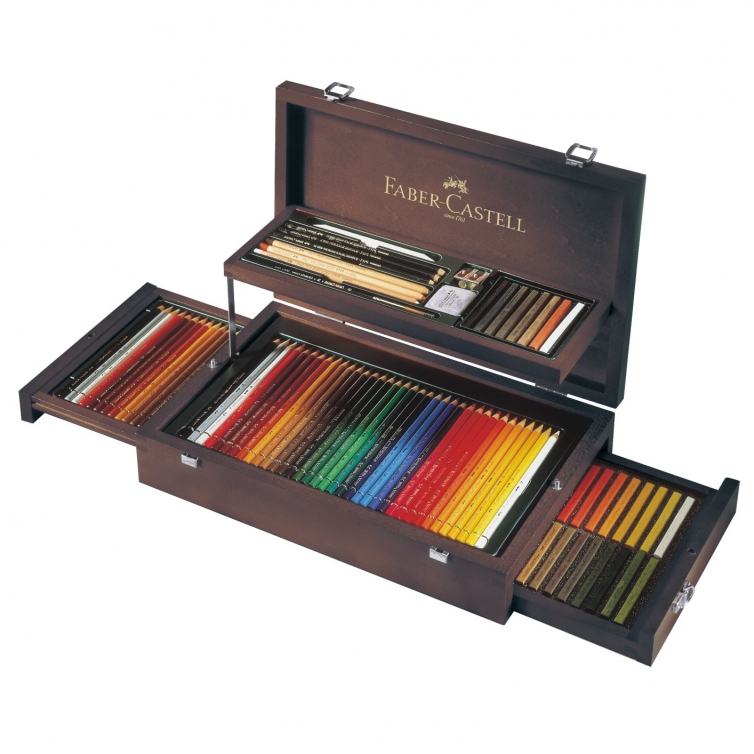 Set of Pencils in a wooden box 126 pcs FABER-CASTELL - 1