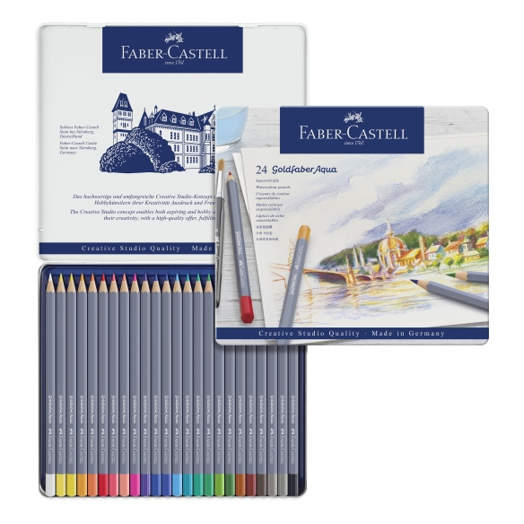 Goldfaber Aqua Watercolour Pencils 24 colours FABER-CASTELL - 1