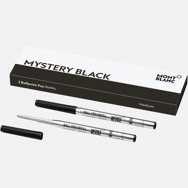 2 Ballpoint Pen Refill Mystery Black MONTBLANC - 1