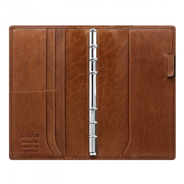 Filofax Lockwood Zip Personal Cognac Organiser 021692