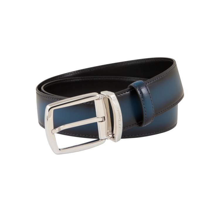 Line D Palladium Belt smooth blue with shades S.T. DUPONT - 1