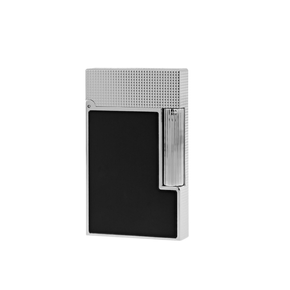 Line 2 Cling Lighter platinum and black lacquer S.T. DUPONT - 1