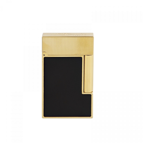 Line 2 Cling Lighter yellow gold and black lacquer S.T. DUPONT - 3