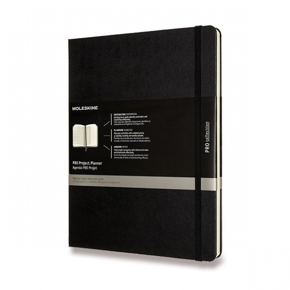 Pro Project Planner Notebook XL hard cover black MOLESKINE - 1