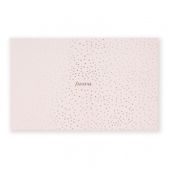 Filofax Gift set Confetti Organiser Personal Rose Quartz with Pen