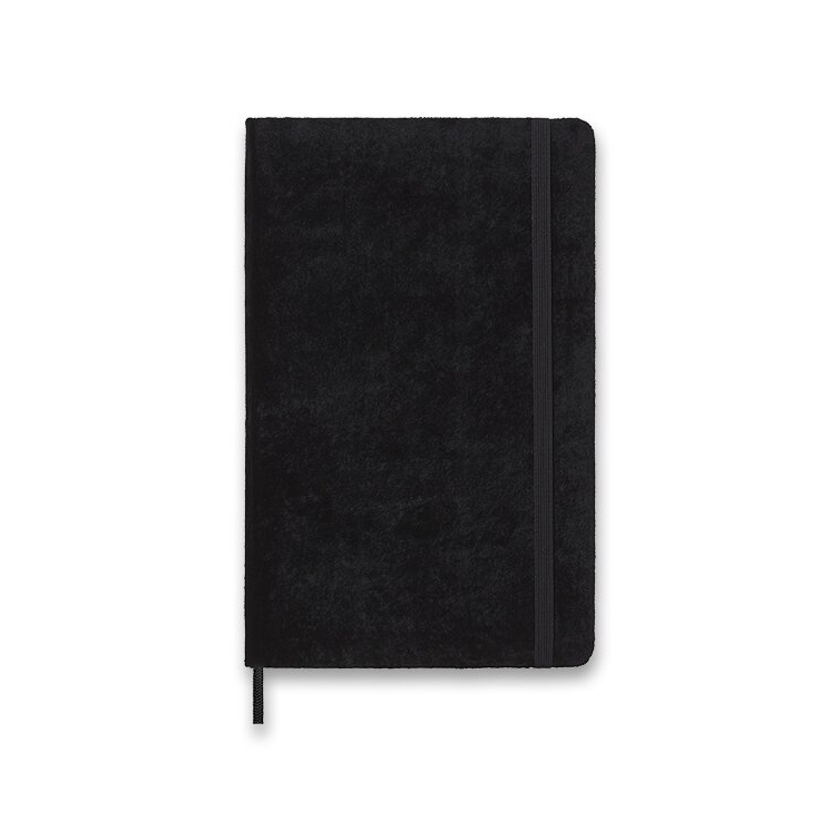 Velvet Notebook L hard cover ruled black MOLESKINE - 1