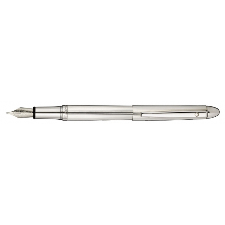 Pocket Silver Fountain Pen WALDMANN - 1
