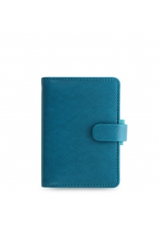 This simple and iconic cross grain Saffiano Organiser is now available in Mini Size. Featuring colour matched components, a sleek strap closure and classic turned edge construction. The tactile leather-look cover enhances and enriches the bright on trend colour-way, while the ultra compact design equipped with two card pockets makes it ideal for planning on the go.