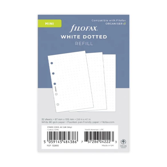 Dotted Notepaper Mini white FILOFAX - 4