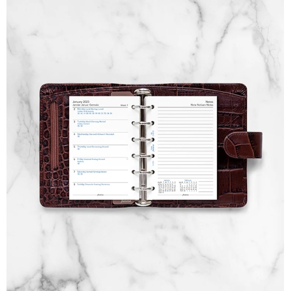 Calendar Refill Week On One Page With Notes Pocket 2023 FILOFAX - 2