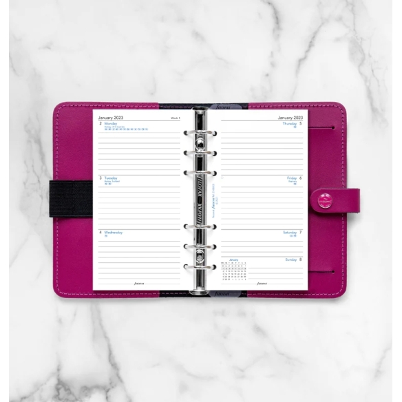 Calendar Refill Week On Two Pages Personal 2023 lined FILOFAX - 2