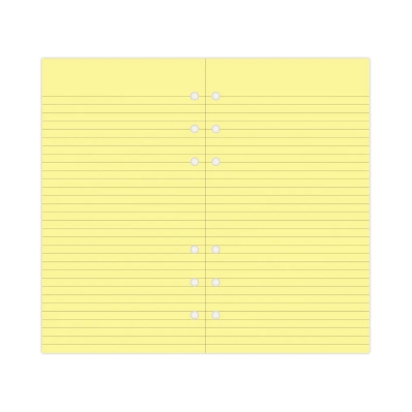 Ruled Notepaper Personal Refill yellow FILOFAX - 3