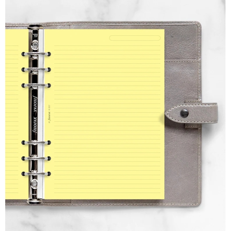 Ruled Notepaper A5 Refill yellow FILOFAX - 1