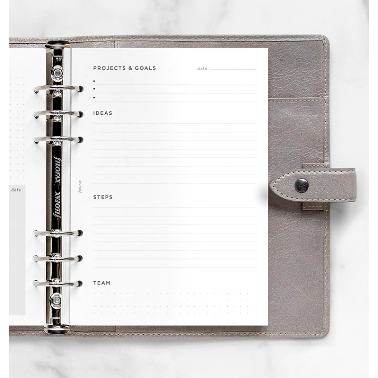 Projects and Goals Tracker Refill A5 FILOFAX - 1