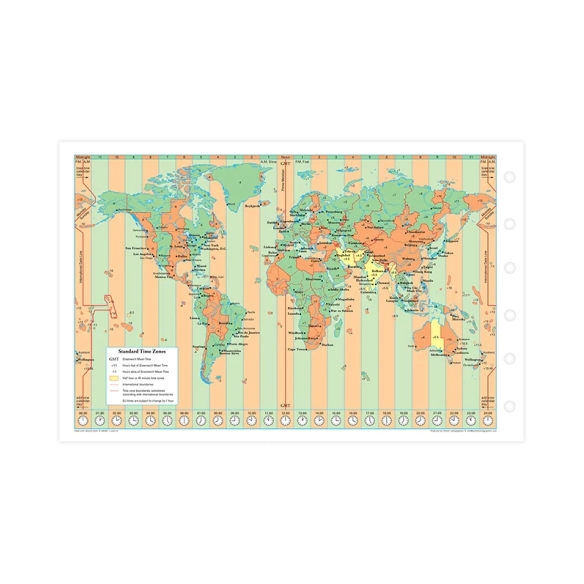 World Map Refill Pocket FILOFAX - 4