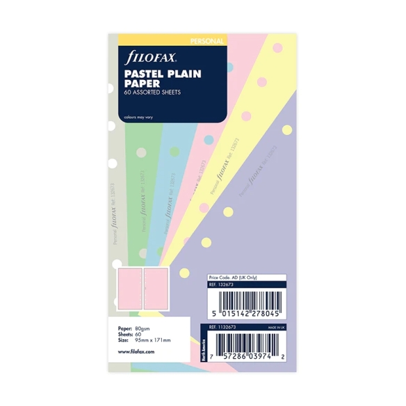 Pastel Plain Notepaper Personal Refill FILOFAX - 5