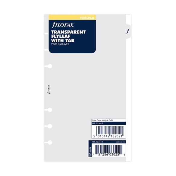 Transparent Flyleaf With Tab Personal FILOFAX - 5