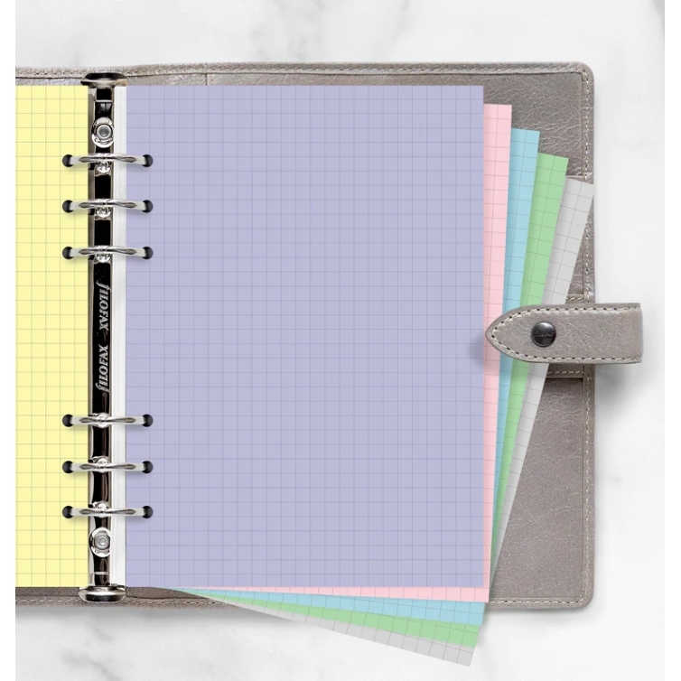 Pastel Squared Notepaper A5 Refill FILOFAX - 1