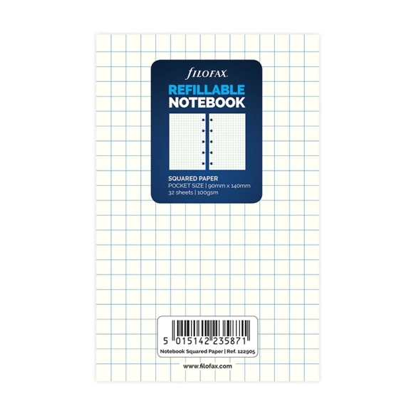 Squared Paper Refill Pocket Notebook FILOFAX - 5