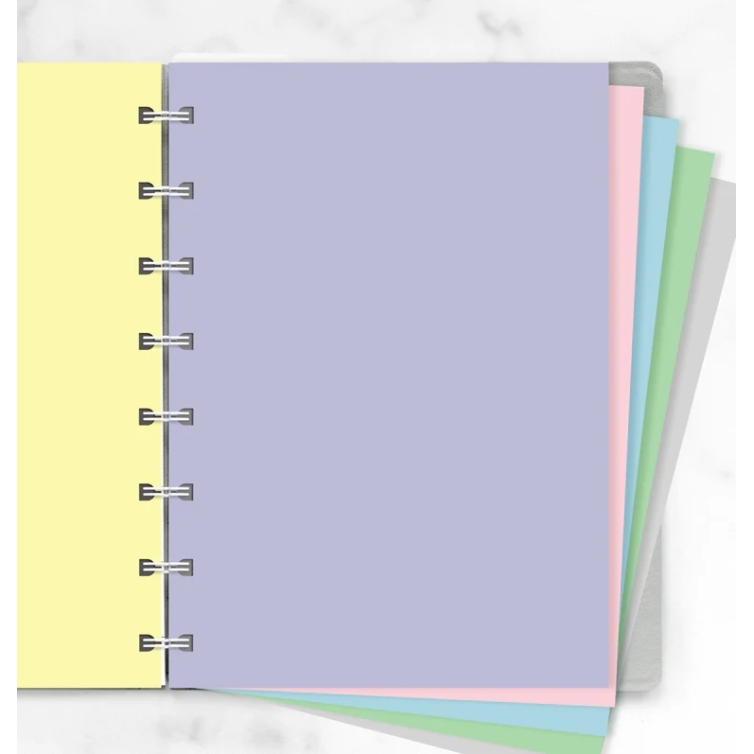 Pastel Plain Notepaper Refill A5 Notebook FILOFAX - 1