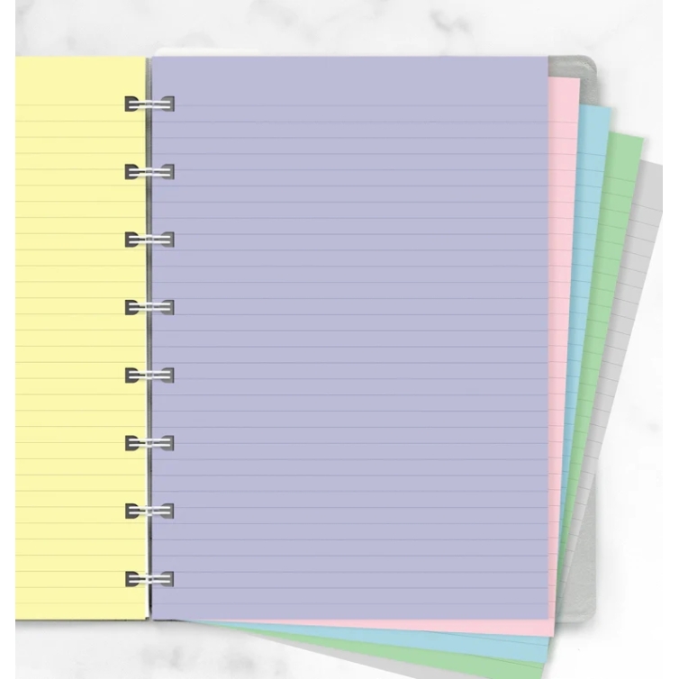 Pastel Ruled Paper Refill A5 Notebook FILOFAX - 1