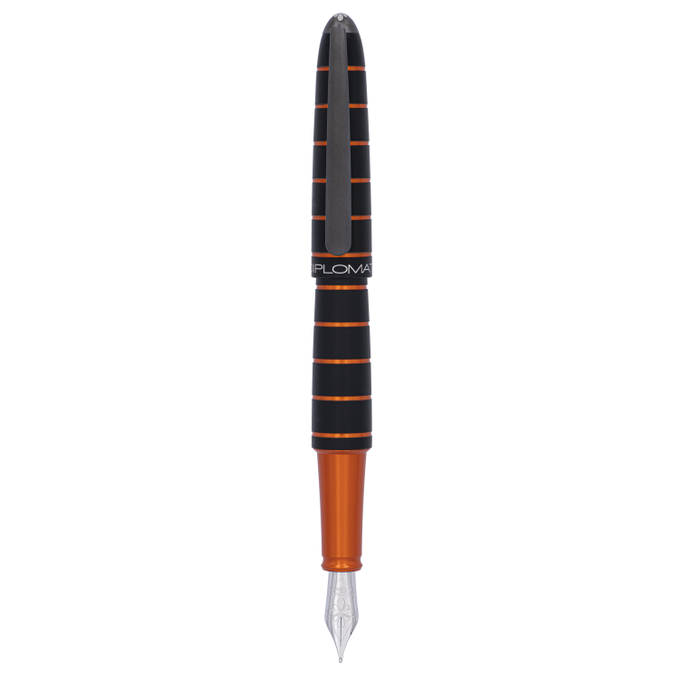 Aero Elox Fountain Pen black and orange DIPLOMAT - 1