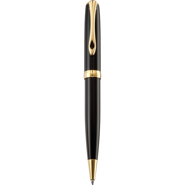 Excellence A2 Ballpoint Pen black lacquer gold DIPLOMAT - 1