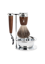 High-quality 4-piece wet shaving set, designed for all lovers of classic shaving. 