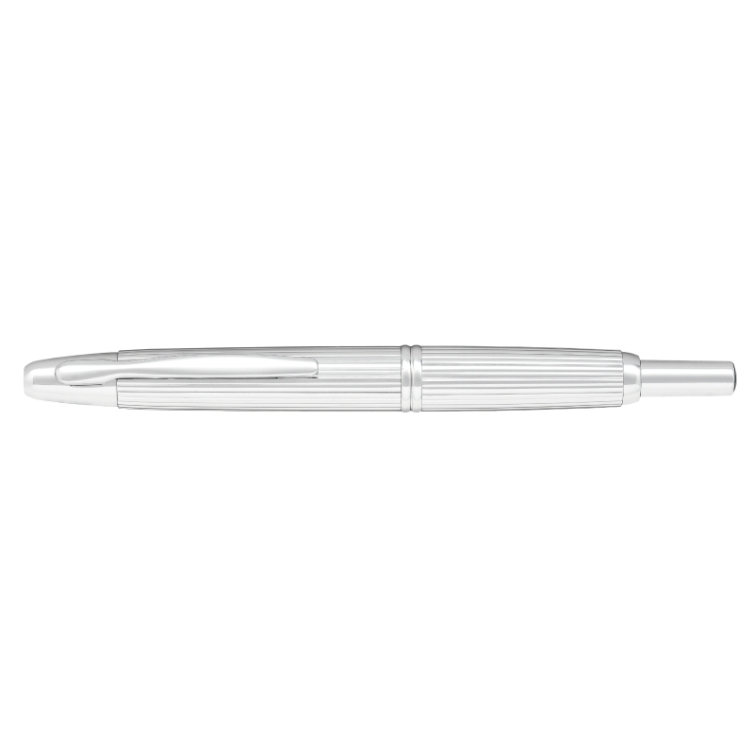 Capless Stripe Rhodium Fountain Pen silver PILOT - 1