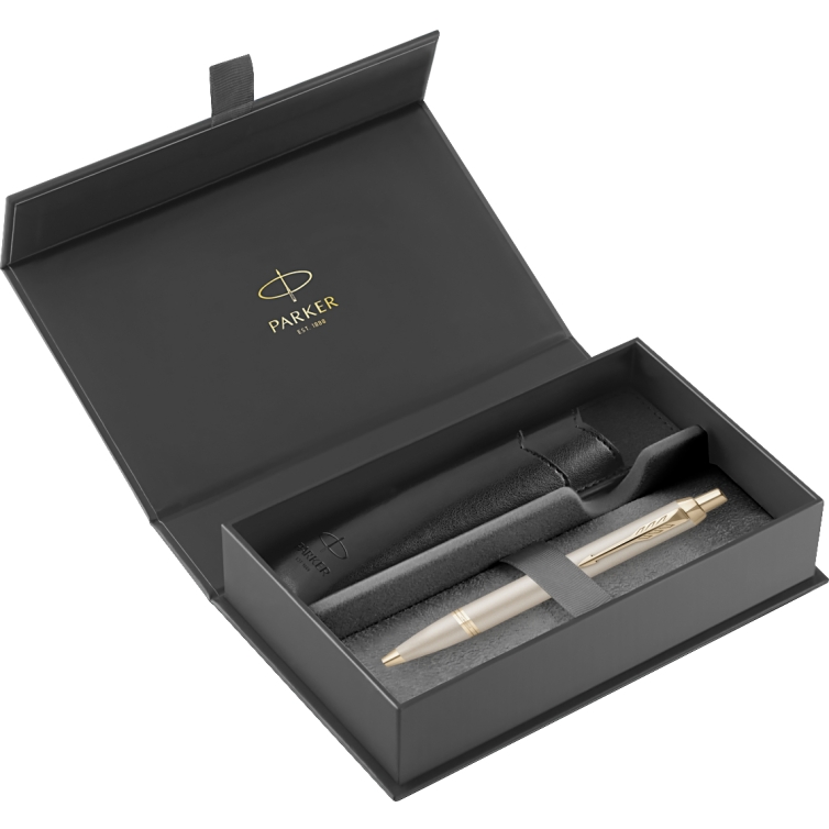 IM GT Gift Set Ballpoint Pen and Pen Case champagne PARKER - 1