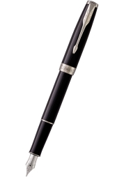Unveil your unique style with the Sonnet Black CT Fountain Pen - an epitome of modern elegance and timeless design. Crafted with a sleek black cap & barrel, complemented by stunning paladium trims and a stainless steel nib, it offers a sublime writing experience. This definitive Parker pen comes with a black ink cartridge, promising durability and comfort in every stroke.